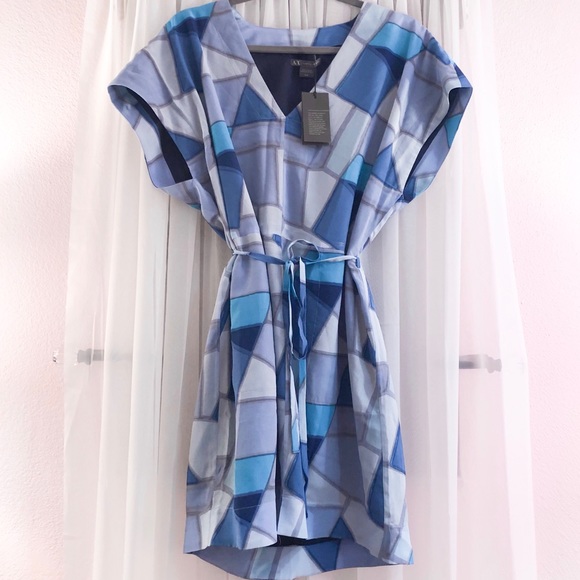 Armani Exchange Dresses & Skirts - Armani Exchange Silk Drawstring Waist Dress